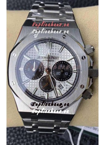Audemars Piguet Royal Oak Chronograph White Dial Steel Strap Swiss Replica Watch