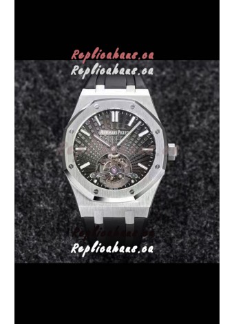 Audemars Piguet Royal Oak Tourbillon 41mm in 904L Casing - Grey Tapisserie Dial 1:1 Ultimate Replica