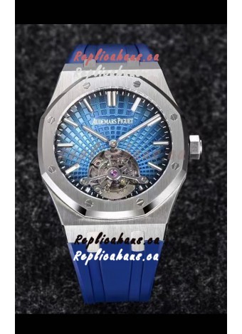 Audemars Piguet Royal Oak Tourbillon 41mm in 904L Casing - Blue Tapisserie Dial 1:1 Ultimate Replica