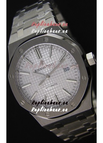 Audemars Piguet Royal Oak 41MM Silver Dial Steel Strap - 1:1 Mirror Ultimate Edition