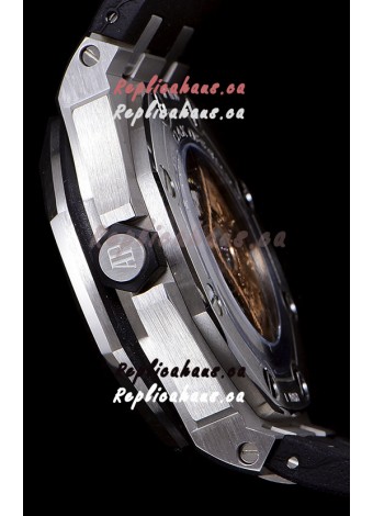 Audemars Piguet Royal Oak Diver Swiss Replica Watch Black Dial 1:1 Quality 3120 Movement 904L Steel 