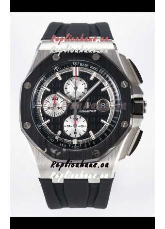 Audemars Piguet Royal Oak Offshore Chronograph Black Dial 1:1 Super Clone Replica Watch - 904L Steel