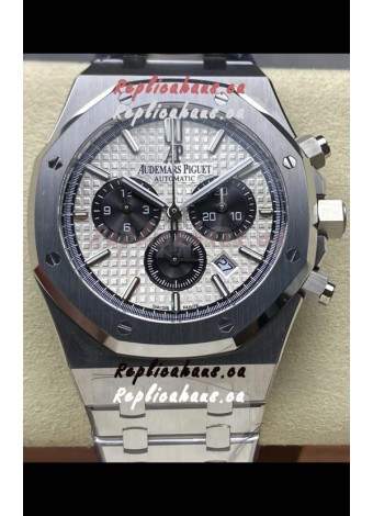 Audemars Piguet Royal Oak Chronograph White Dial Steel Strap Swiss Replica Watch
