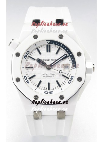 Audemars Piguet Royal Oak Offshore Ceramic Super Clone Watch White Dial Cal.3102 Movement
