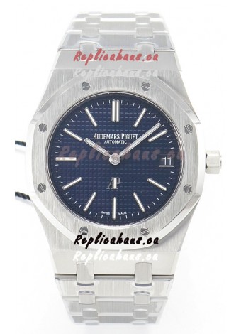Audemars Piguet Royal 15202 39MM Super Clone Swiss Replica Watch in Blue Dial 