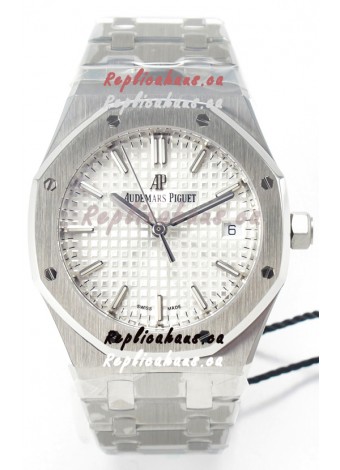 Audemars Piguet Royal 34MM Super Clone Swiss Replica Watch in White Dial
