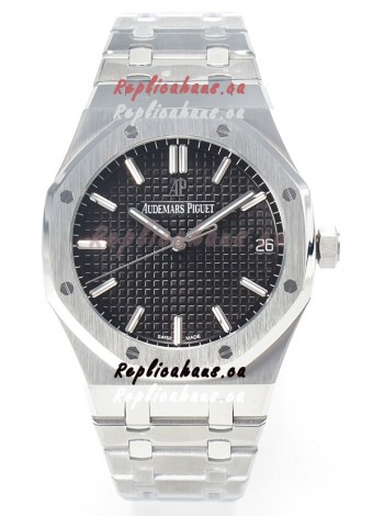 Audemars Piguet Royal Oak 15500 41MM 904L Steel Black Dial Super Clone Replica Watch 