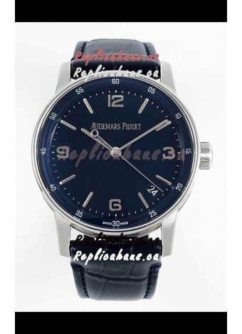Audemars Piguet CODE 11.59 15210 Blue Dial Swiss Replica Watch in 904L Steel Casing 41MM