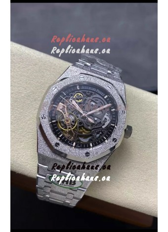 Audemars Piguet Royal Oak Double Balance Wheel Openworked FROSTED Edition 1:1 Superclone Replica Watch
