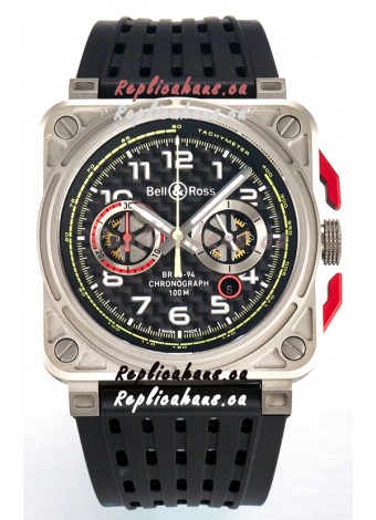 Bell & Ross BR03-94 Titanium Case Carbon Dial Chronograph 1:1 Mirror Replica Watch