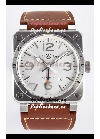 Bell & Ross BR03-93 GMT Edition White Dial 1:1 Mirror Replica Watch 