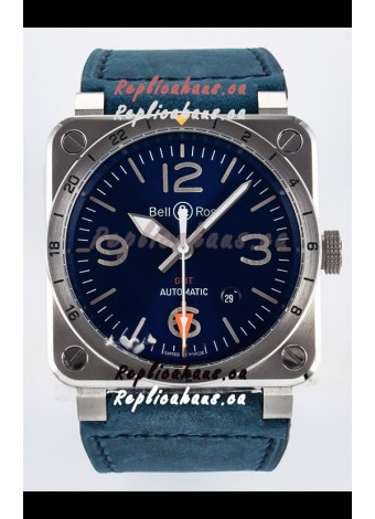 Bell & Ross BR03-93 GMT Edition Blue Dial 1:1 Mirror Replica Watch 