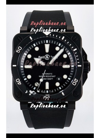 Bell & Ross BR03-92 Divers Edition PVD Coated 1:1 Mirror Replica Black Dial