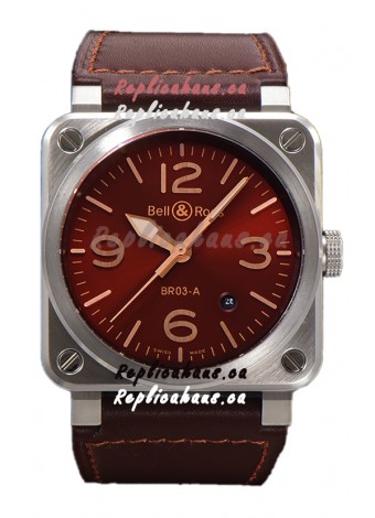 Bell and Ross BR03-A Golden Heritage Edition 904L Swiss Replica Watch 