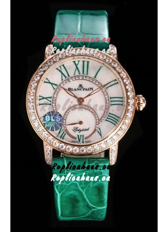 Blancpain Super Clone Lady Bird Colors Edition Watch in Rose Gold Casing