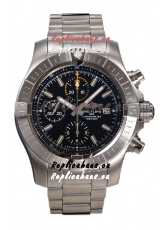 Breitling Avenger Chronograph 45 Black Dial 1:1 Mirror Swiss Replica Watch 