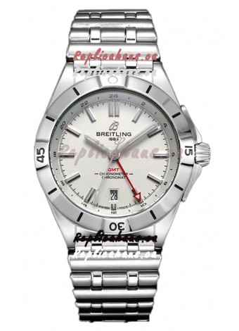 Breitling Chronomat Automatic GMT 40 White Dial 1:1 Mirror Swiss Replica Watch 
