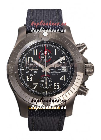 Breitling Avenger Bandit Black Dial Titanium Casing 1:1 Mirror Swiss Replica Watch 