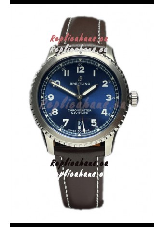 Breitling Navitimer Aviator 8 Automatic 41 Blue Dial 1:1 Mirror Swiss Replica Watch 