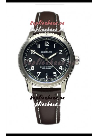 Breitling Navitimer Aviator 8 Automatic 41 Black Dial 1:1 Mirror Swiss Replica Watch 