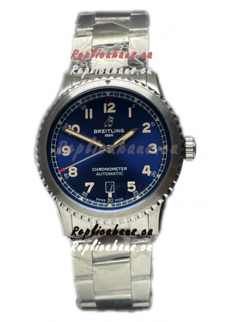 Breitling Navitimer Aviator 8 Automatic 41 Blue Dial Steel Strap 1:1 Mirror Swiss Replica Watch 
