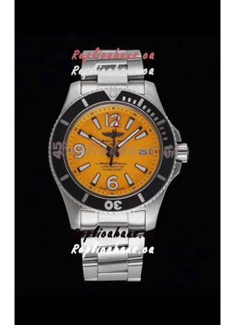 Breitling Superocean Automatic 44 Steel - Yellow Dial 1:1 Mirror Replica