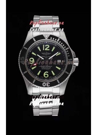 Breitling Superocean Automatic 44 Steel - Black Dial 1:1 Mirror Replica