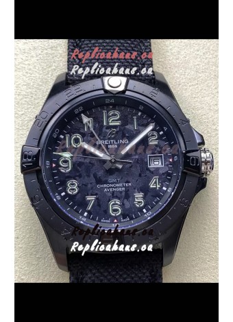Breitling Avenger Automatic 44 Swiss 1:1 Super Clone Replica Watch - Carbon Dial 