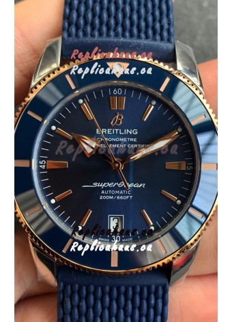 Breitling SuperOcean Heritage II B20 44MM Blue Dial Two Tone Bezel 1:1 Mirror Replica