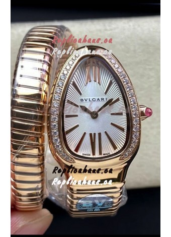 Bvlgari Serpenti Edition Rose Gold Casing Watch in 1:1 Mirror Quality