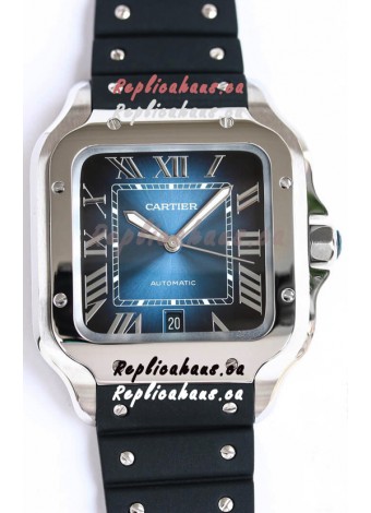 Santos De Cartier Stainless Steel Casing 1:1 Mirror Swiss Replica Watch 40MM