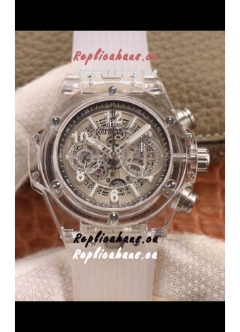 Hublot Big Bang Unico Clear Plexiglass Casing 1:1 Mirror Edition Swiss Replica Watch 