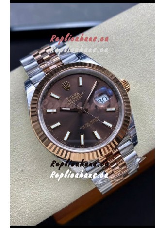 Rolex Datejust 126331 41MM ETA 3235 Swiss 1:1 Mirror Replica Watch in Rose Gold 904L Steel - 1:1 Mirror