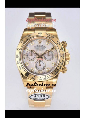 Rolex Cosmograph Daytona M116508-0007 Yellow Gold Original Cal.4130 Movement - 904L Steel Watch