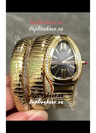 Bvlgari Serpenti Tubogas Double Spiral Rose Gold Super Clone Replica Watch