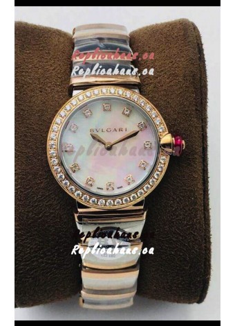 Bvlgari LVCEA Edition Watch in Two Tone Rose Gold Steel - 1:1 Mirror Replica