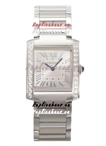 Cartier Tank Francaise Stainless Steel Swiss Quartz Replica Watch 25.70MM