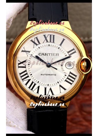 Ballon De Cartier Automatic 1:1 Mirror Replica Yellow Gold in 904L Steel Casing - 42MM
