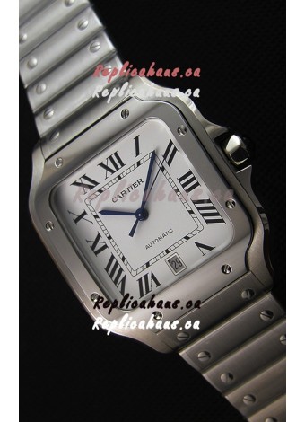 Cartier Santos De Cartier 1:1 Mirror Replica - 36MM Stainless Steel Watch 