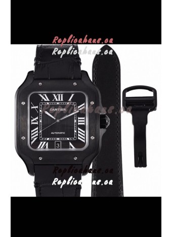 Cartier "Santos De Cartier" Mens XL 1:1 Mirror Replica Watch in PVD Coated Casing