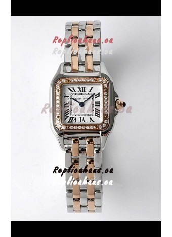 PANTHERE de Cartier Edition 22mm 1:1 Mirror Swiss Watch Rose Gold Two Tone Casing