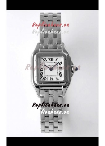 Cartier PANTHERE Edition 22MM 1:1 Mirror Quality Swiss Replica Watch in White Dial - Diamonds Bezel