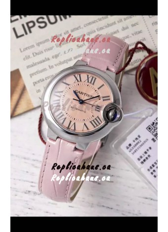 Ballon De Cartier Swiss Automatic Beige Dial Mirror Quality 33MM in Stainless Steel