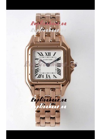 PANTHERE de Cartier Edition 27MM 1:1 Mirror Swiss Watch Rose Gold Casing