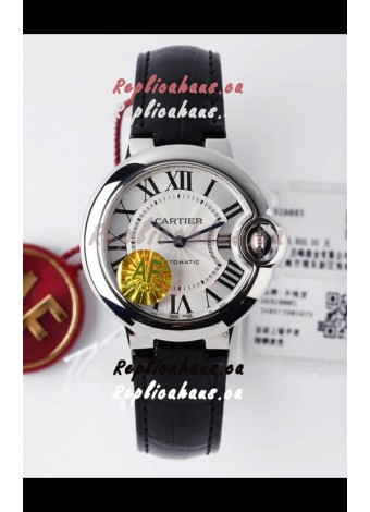 Ballon De Cartier Swiss Automatic 1:1 Mirror Quality 33MM in White Dial 