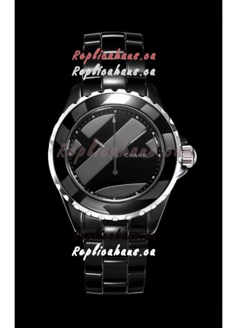 Chanel J12 Untitled Black Ceramic Casing Watch 1:1 Mirror Replica Watch - 38MM Automatic Movement