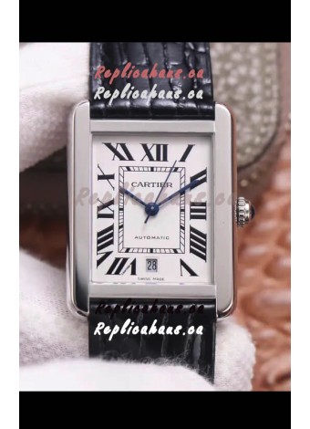 Cartier Tank Solo Swiss Automatic Watch in Stainless Steel Casing 31MM Wide 