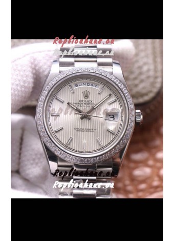Rolex Day Date Presidential 904L Steel 40MM - Steel Dial 1:1 Mirror Quality Watch