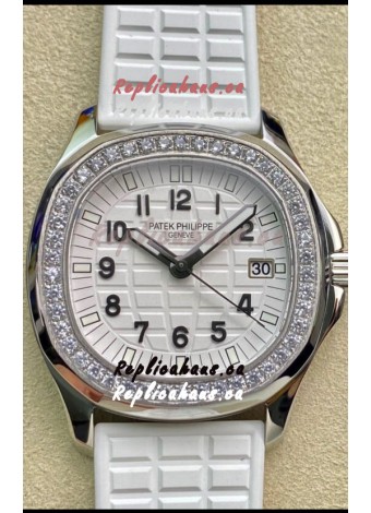 Patek Philippe Aquanaut LUCE 5072A-001 Quartz Swiss Replica Watch in White Dial 35MM