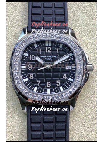 Patek Philippe Aquanaut LUCE 5072A-001 Quartz Swiss Replica Watch in Black Dial 35MM